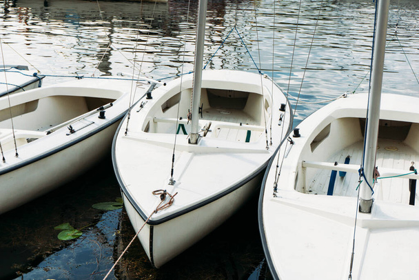 bateaux amarrés au lac - Photo, image