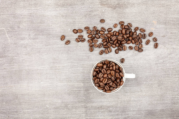 Frisch geröstete Kaffeebohnen Hintergrund - Foto, Bild