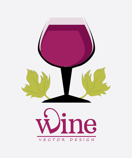 Wine design - Vector, Image