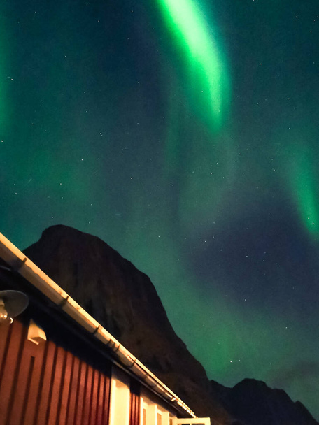 Nordlicht auf den Lofoten  - Foto, Bild