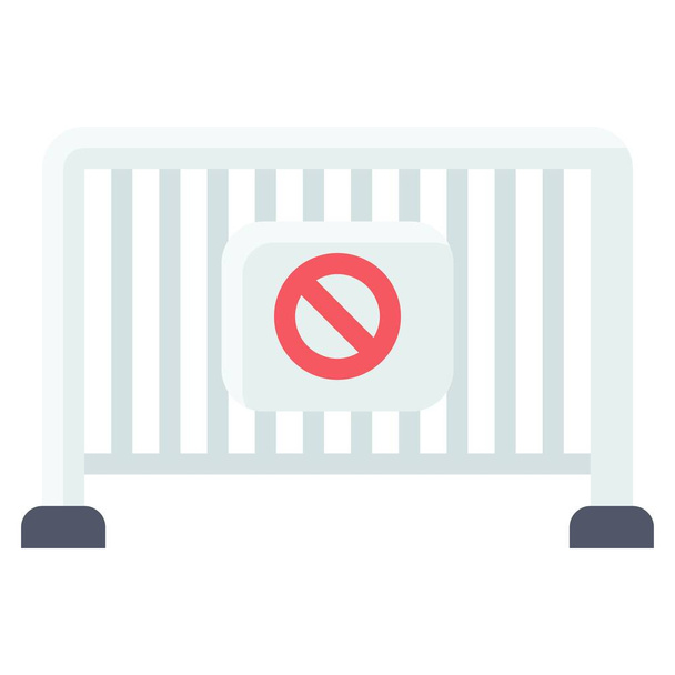 Icône de barricade, illustration vectorielle liée à la protestation - Vecteur, image