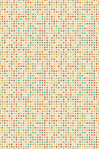 Chaotický bezešvý vzor mnohobarevných kruhů na béžovém pozadí - Fotografie, Obrázek