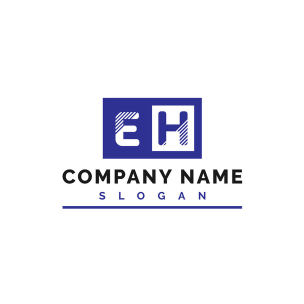 Diseño de Logo EH. EH Carta Logo Vector Ilustración - Vector - Vector, imagen