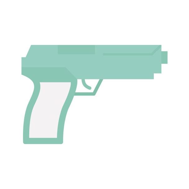Значок с плоским вектором пистолета, который может легко изменять или редактировать - Вектор,изображение