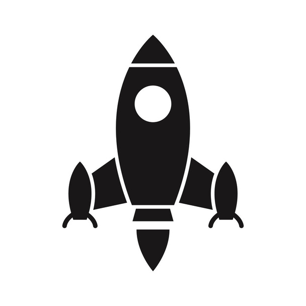 Rocket lancering Glyph vector pictogram dat gemakkelijk kan wijzigen of bewerken - Vector, afbeelding