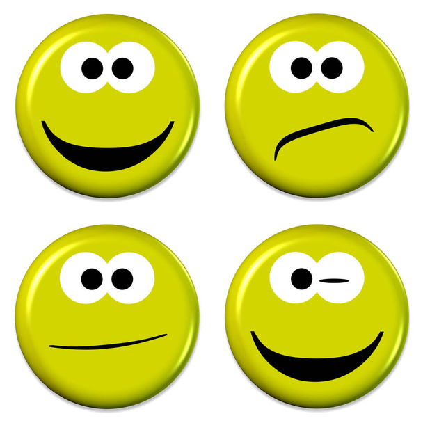 Emojit, joilla on erilaiset tunnelmat - Valokuva, kuva