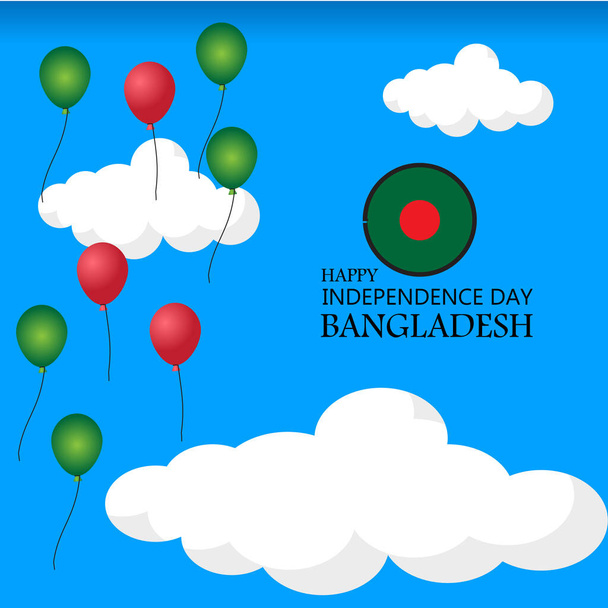 Дизайн векторного шаблона Дня независимости Бангладеш - Вектор,изображение