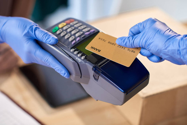 Contactless payment with credit card - Photo, Image