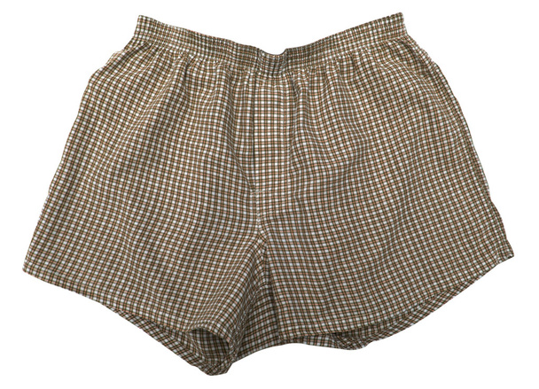 een paar boxer shorts geïsoleerd op witte achtergrond - Foto, afbeelding