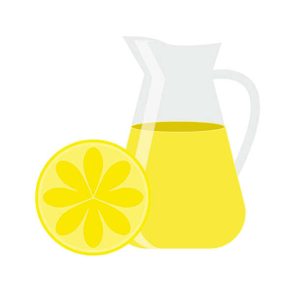 Νόστιμο χυμό λεμονιού σε ποτήρι και λάιμ δίπλα του απομονώνονται σε λευκό - Φωτογραφία, εικόνα