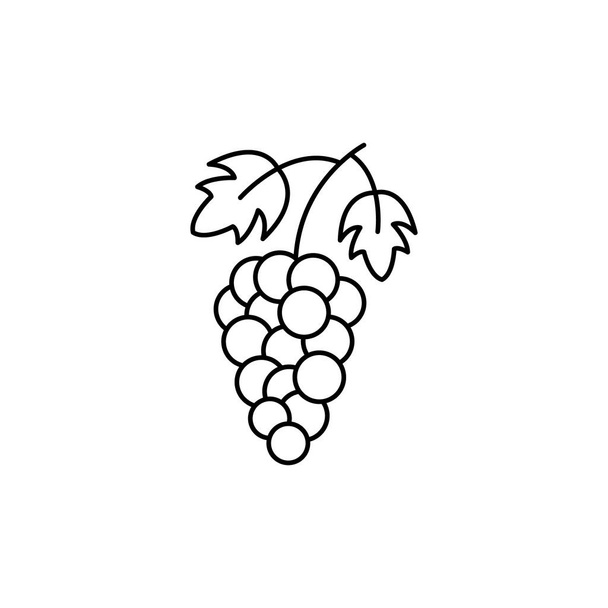 Druiven pictogram vector geïsoleerde illustratie - Vector, afbeelding