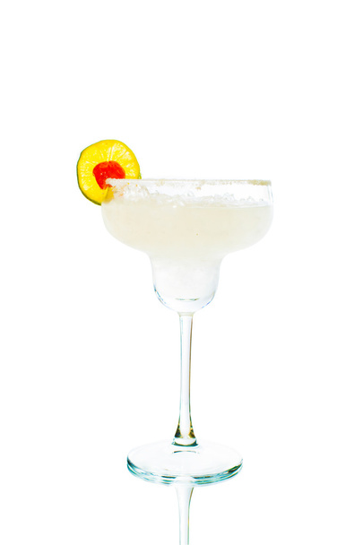Colored cocktail on white background - Foto, imagen