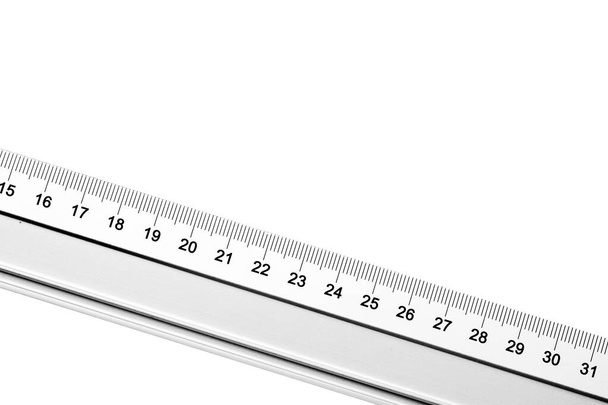 Ruler elszigetelt fehér alapon - Fotó, kép