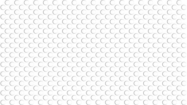 Flat embossed white round texture. Abstract background design template. Realistic rendition. Golf ball seamles pattern. - Vector, Image
