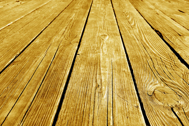 Orange color wooden terrace floor pattern. Background and surface for design.               - Fotoğraf, Görsel