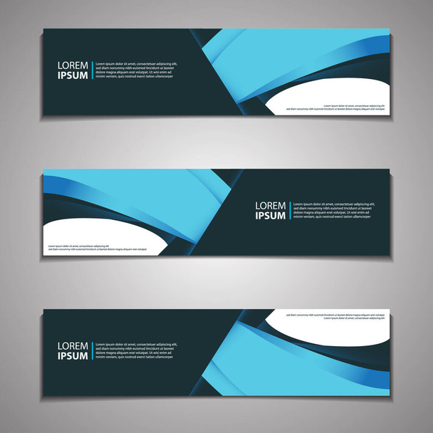 Etiket Banner Arkaplan Modern İş Şablonu Şablon Tasarımı Web - Vektör, Görsel
