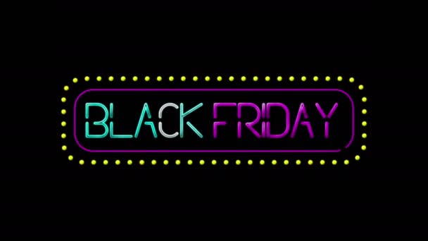 black friday sign with dots.4k video.motion animation - Footage, Video