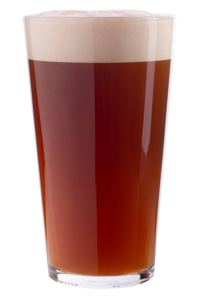 pint glass of kvass isolated on white - Foto, immagini