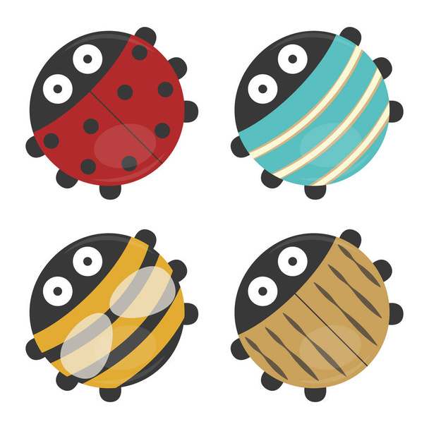 vector set of Cute Bugs - Vector, Image