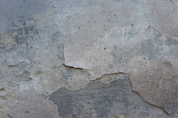 Evdeki duvarımsı maddeyle yapılan soyut resmin klasik alçı dokusunun soğuk gölgesi. - Fotoğraf, Görsel