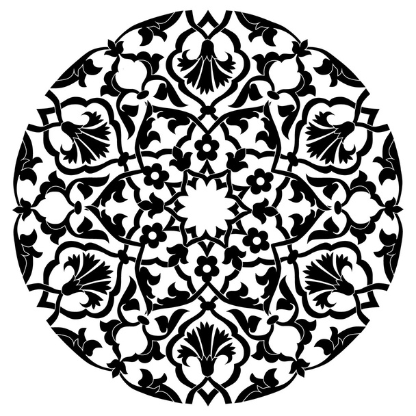 black oriental ottoman design twenty-four - Vector, Image