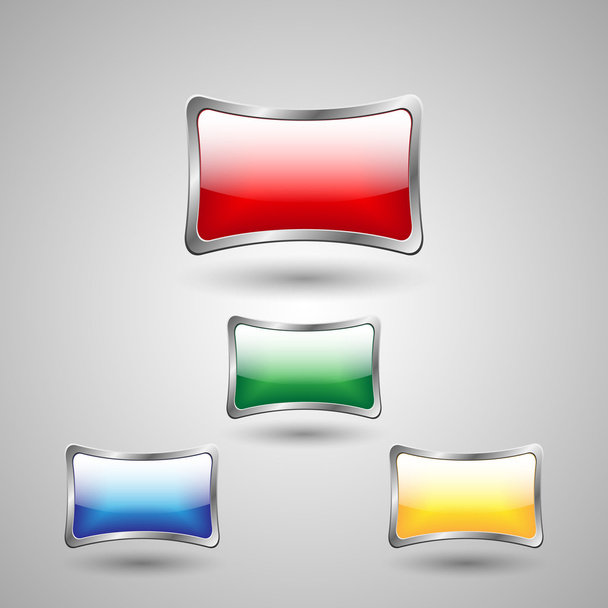 Botón icono de color
 - Vector, Imagen