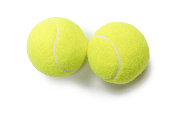 Palle da tennis isolate su sfondo bianco.  - Foto, immagini
