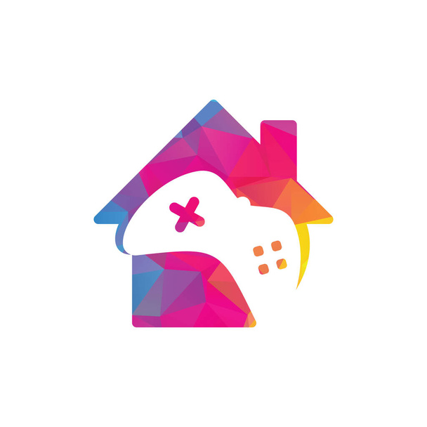 Modèle de logo de maison de jeu vecteur de conception - Vecteur, image