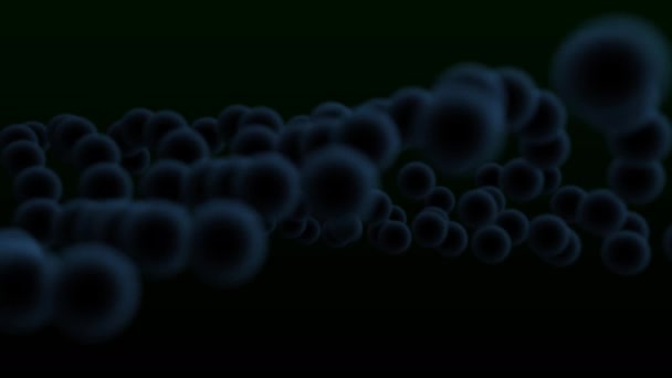 Balls Grid Mesh Mask Blobs Molecules Grey Matter - Footage, Video