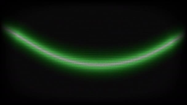Mozgó szinuszhullám hullámforma Sima frekvenciák áramló át képernyő szűrő Crt - Felvétel, videó