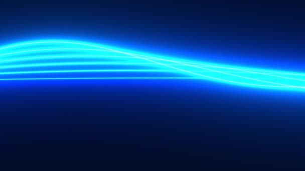 Fasci di fili di luce blu Streaming di stringhe - Filmati, video
