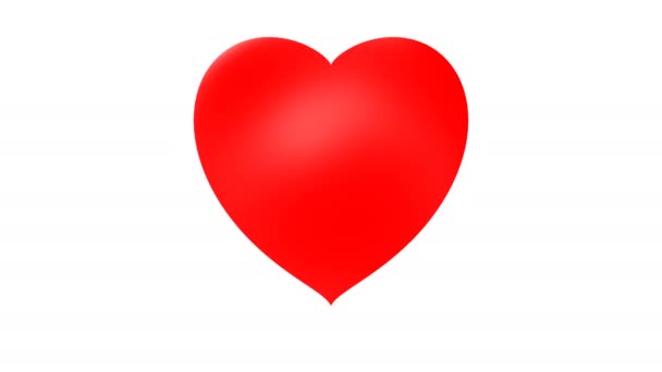 Pulzující pulzující pulzující láska Srdce červené - Záběry, video
