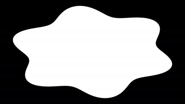 Περιστρεφόμενη μαλακή στρογγυλεμένη πολύγωνη οργανική μάσκα Blob - Πλάνα, βίντεο