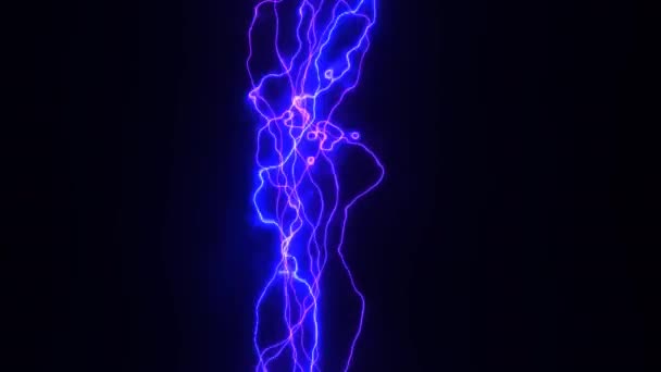 Strakke fijne Lightning elektrische bogen boogstralen - Video