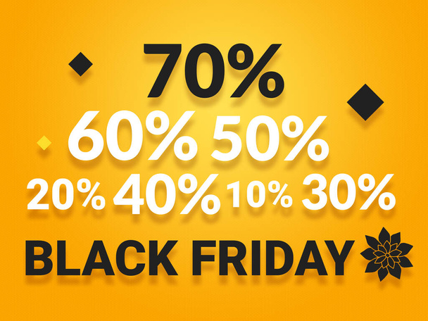 discount percent design black Friday - Фото, зображення