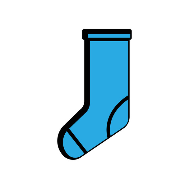 Χειμερινές κάλτσες επίπεδη εικόνα. χειμερινό σύμβολο. απλό σχεδιασμό επεξεργάσιμο. απεικόνιση διανύσματος σχεδιασμού - Διάνυσμα, εικόνα