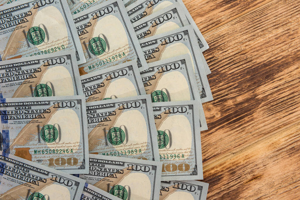 Arkaplan olarak dolar banknotları. zenginlik kavramı. para yığını - Fotoğraf, Görsel