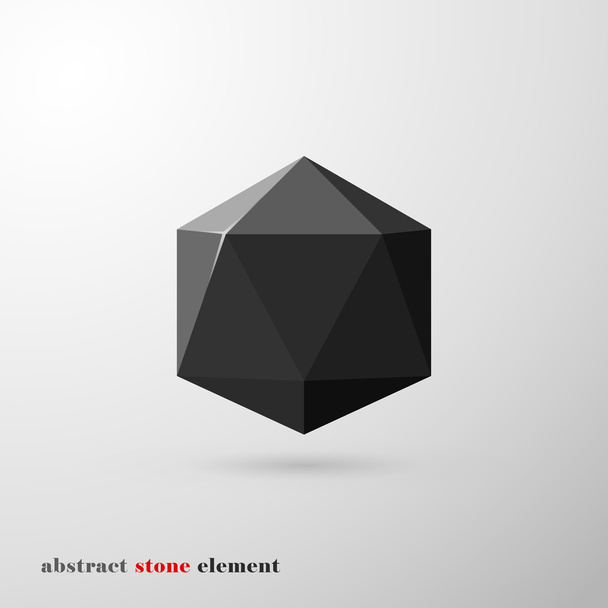 abstracte stenen element - Vector, afbeelding