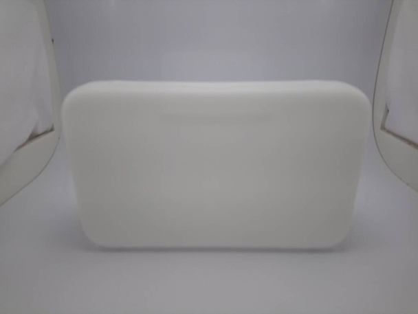 Witte doorschijnende plastic bewaardoos - Foto, afbeelding