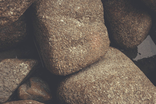 close up of nature texture beach stones - Fotografie, Obrázek