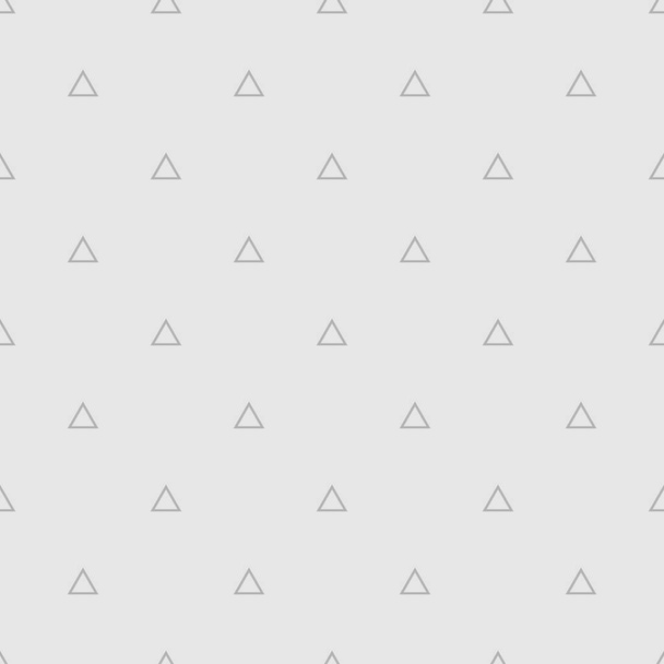 Patrón de vectores de azulejos con triángulos sobre fondo gris - Vector, Imagen