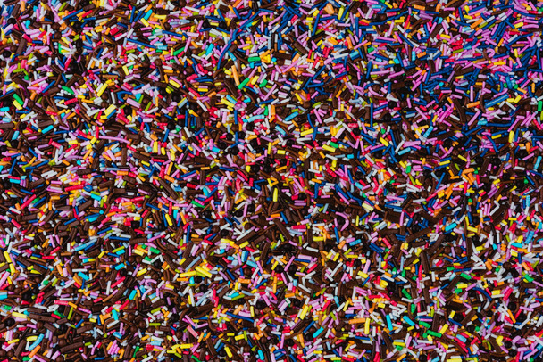 День рождения конфеты начинки смешать фоновый магазин конфет - Фото, изображение