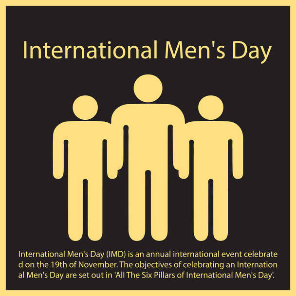 Mezinárodní den mužů - Vektor, obrázek
