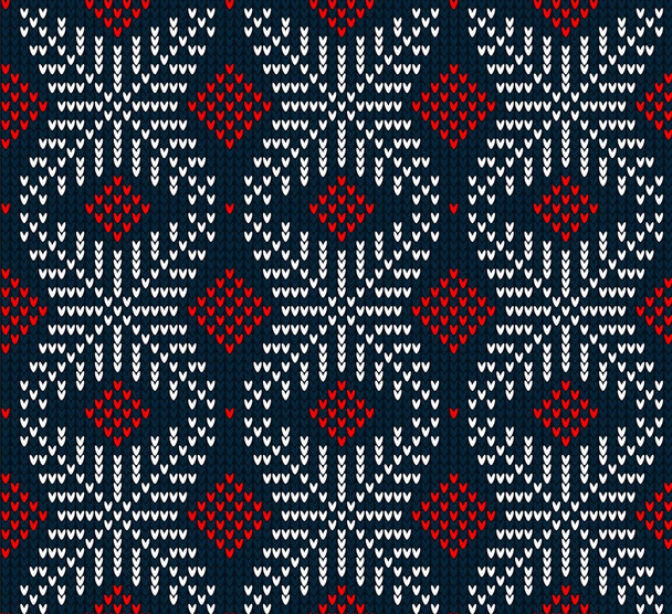 Patrón de punto de Navidad y Año Nuevo. Diseño de suéter de punto de lana. Papel pintado papel de embalaje impresión textil. eps 10 - Vector, Imagen
