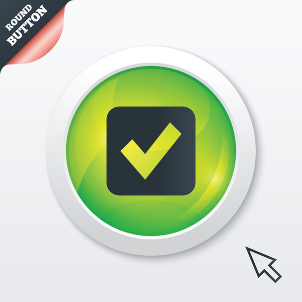 Check mark sign icon. Checkbox button. - Photo, image