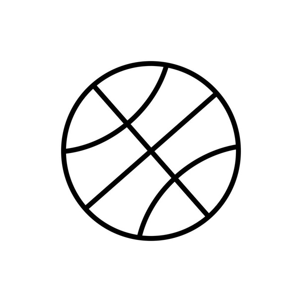 Ball line icon. sport symbol. simple design editable. design vector illustration - Vector, Image
