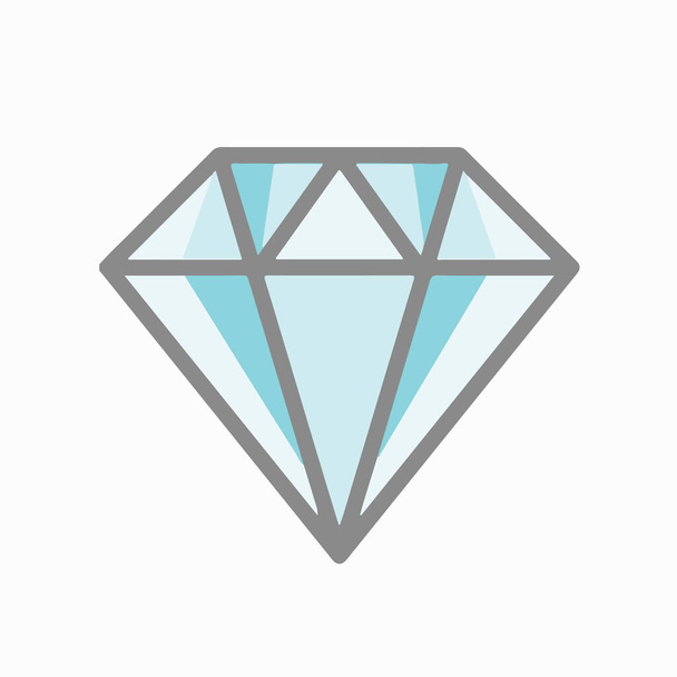 Diamond Jewel Icon Symbol Kuvitus tasainen ja moderni tyyli saatavilla malleja - Valokuva, kuva