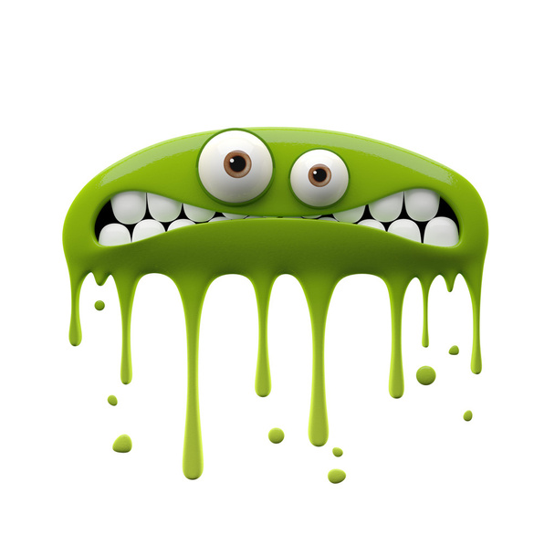 Green confused monster - Photo, Image