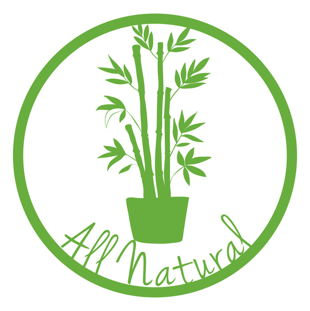 Un label tout naturel avec une plante
 - Vecteur, image