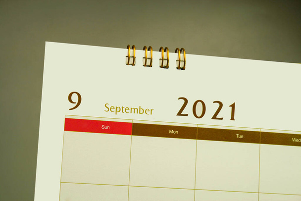 Calendar page of month ,2021 year - Foto, Bild